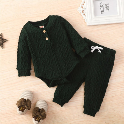 2 Piece Suit Toddler Long Sleeve Romper