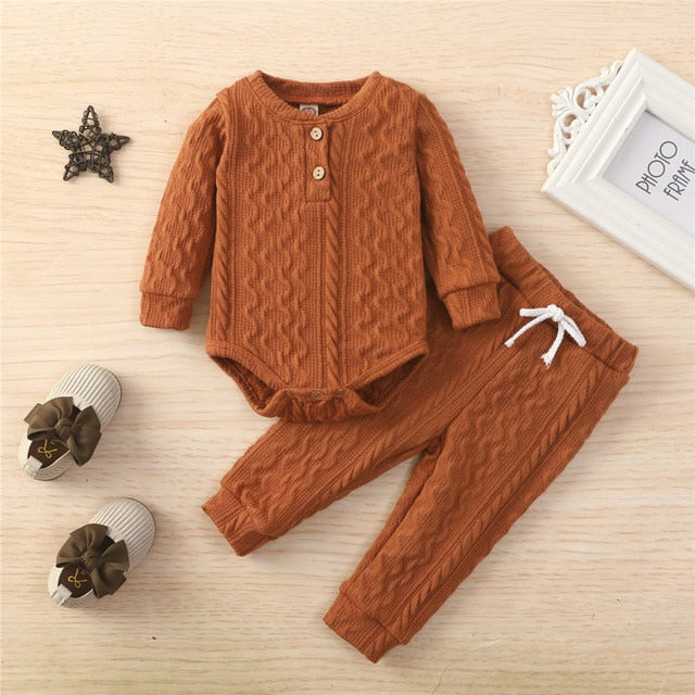 2 Piece Suit Toddler Long Sleeve Romper