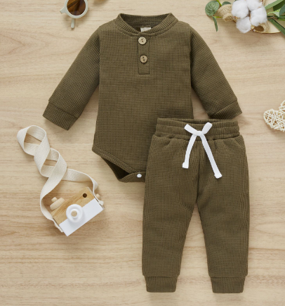 2 Piece Suit Toddler Long Sleeve Romper
