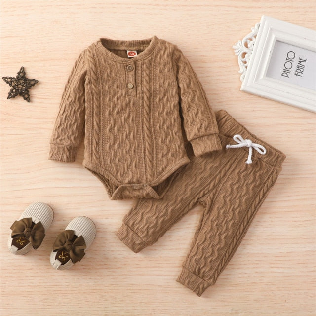 2 Piece Suit Toddler Long Sleeve Romper