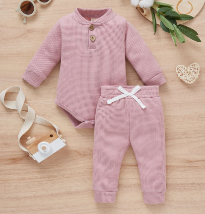 2 Piece Suit Toddler Long Sleeve Romper