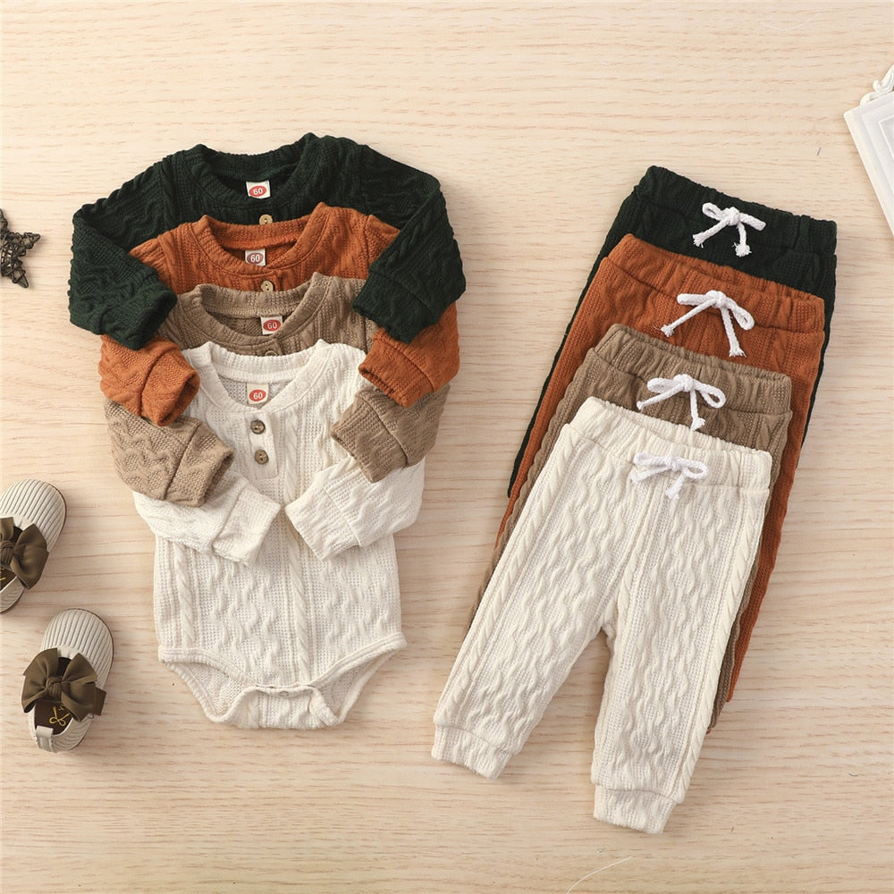 2 Piece Suit Toddler Long Sleeve Romper